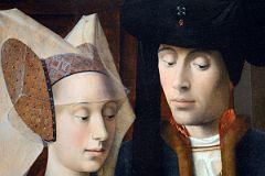 21B A Goldsmith in His Shop, Possibly Saint Eligius Close Up 3 - Petrus Christus 1449 - Robert Lehman Collection New York Metropolitan Museum Of Art